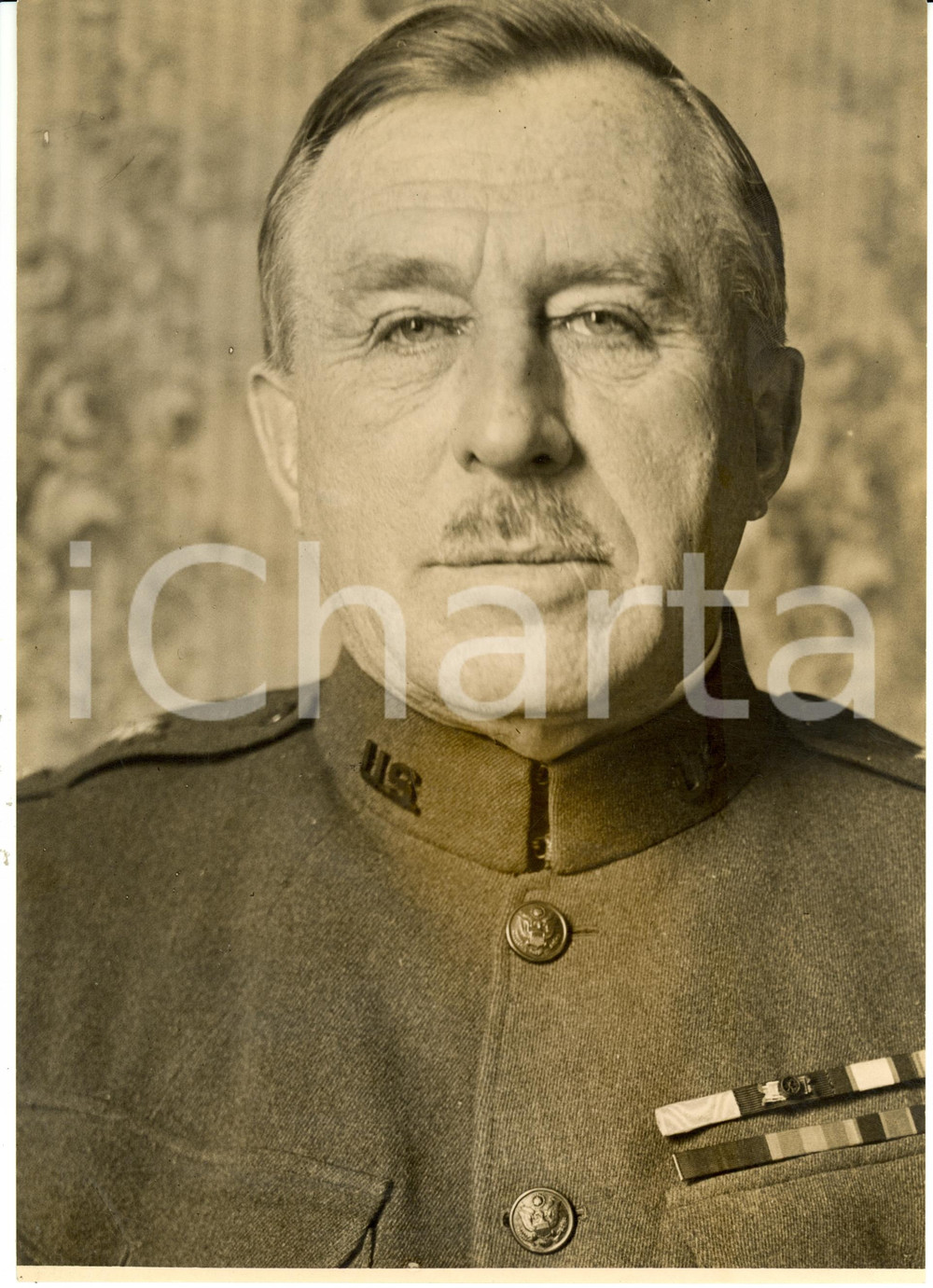 Fotografia d epoca originale 1920 NEW YORK USA Maggiore generale Leonard WOOD candidato presidente AMERICA 1