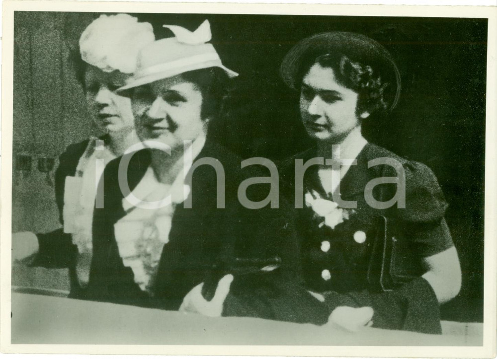 Fotografia d epoca originale 1937 PARIS Regina Farida d EGITTO fidanzata Re FARUQ I Fotografia 1