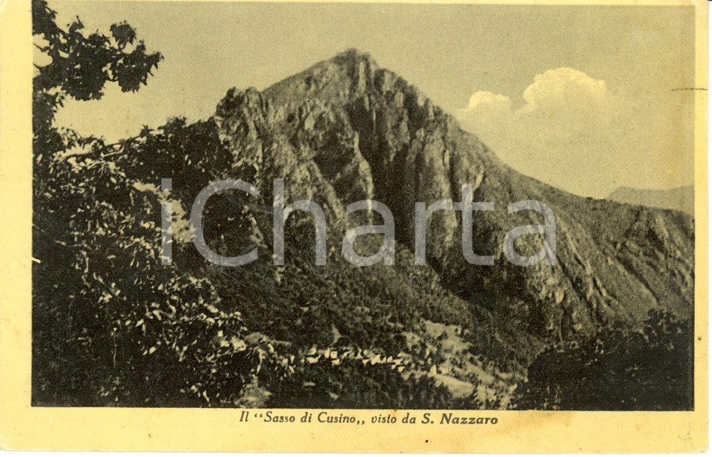 Cartolina originale da collezione 1952 SAN NAZZARO VAL CAVARGNA CO Veduta del SASSO DI CUSINO Cartolina FP VG 1
