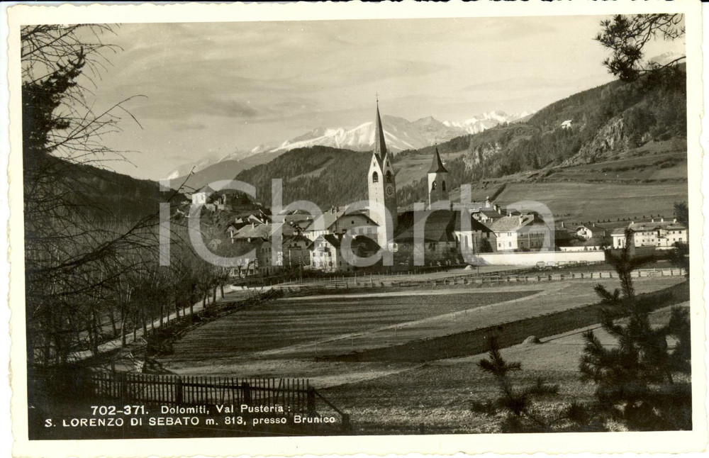 Cartolina originale da collezione 1993 SAN LORENZO DI SEBATO BZ Panorama del paese con chiesa Cartolina FP NV 1