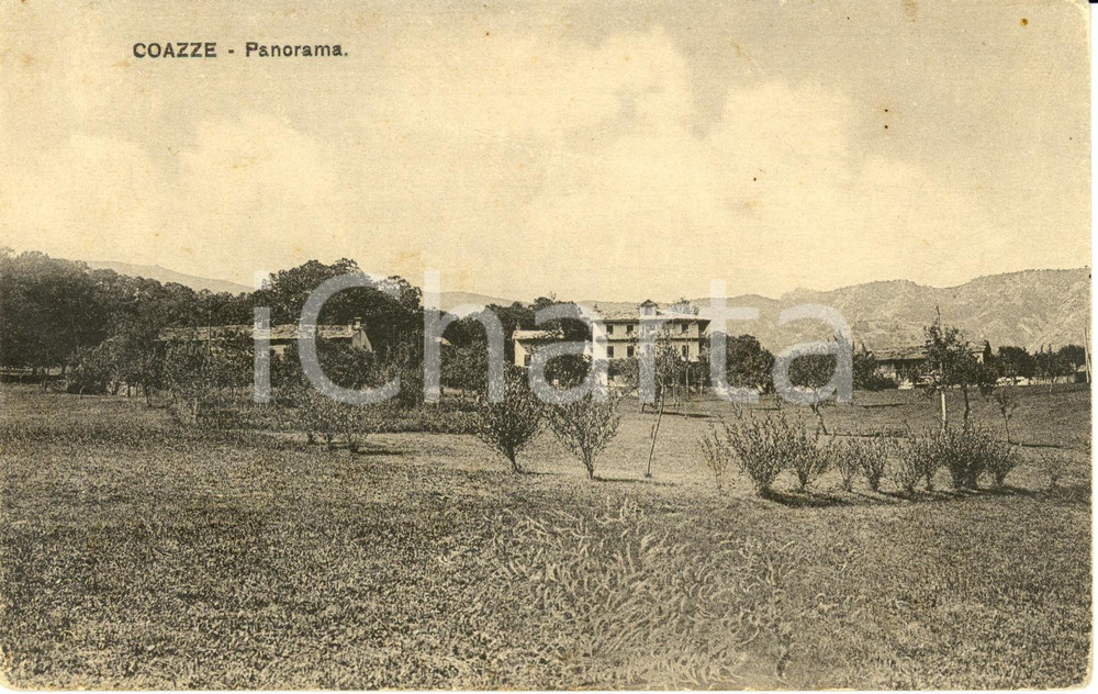 Cartolina originale da collezione 1910 ca COAZZE TO Veduta panoramica Cartolina FP NV 1
