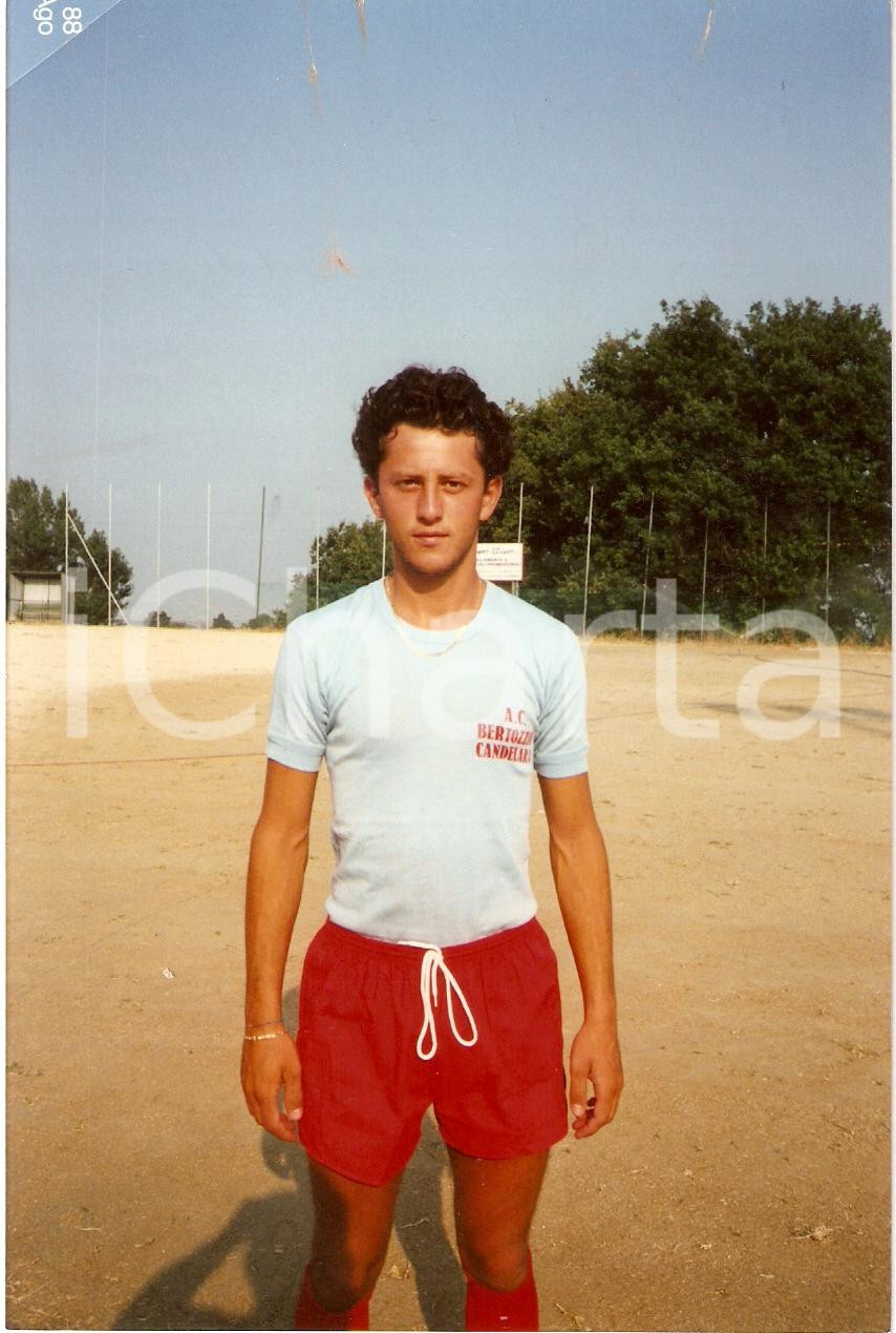 Fotografia d epoca originale 1988 CANDELARA PU Calcio A.C. BERTOZZINI Maurizio RENZI detto ZICO Fotografia 1