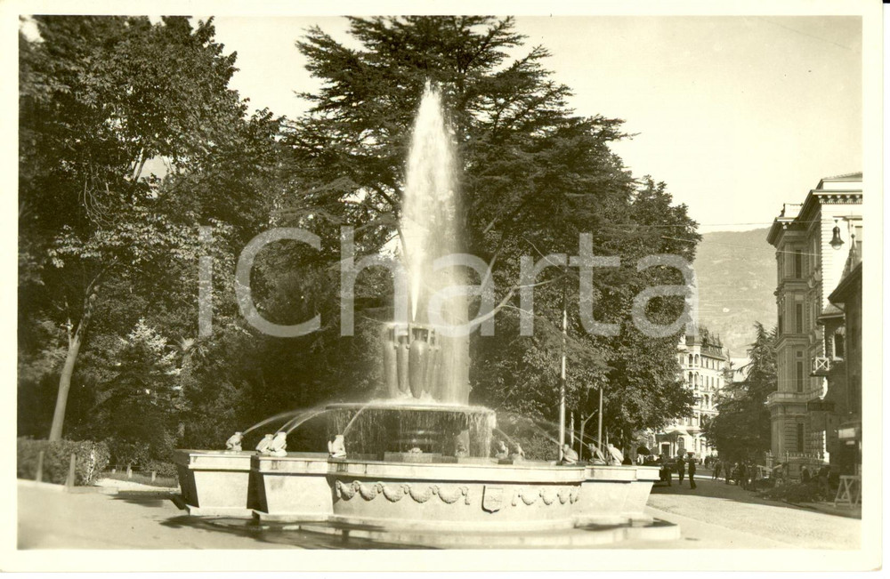 Cartolina originale da collezione 1941 BOLZANO La fontana delle rane Cartolina ANIMATA FP NV 1