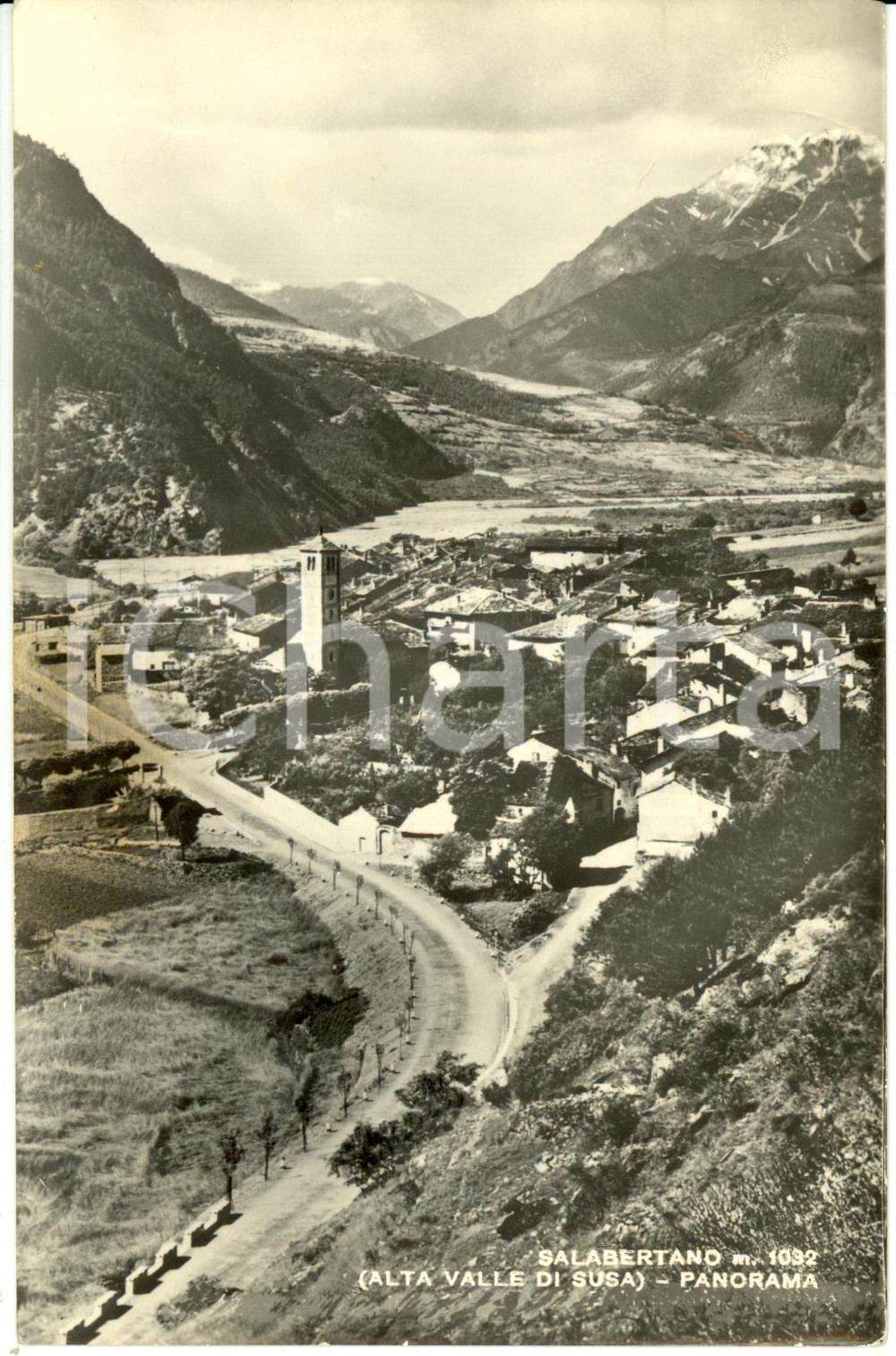 Cartolina originale da collezione 1945 ca SALBERTRAND TO Panorama dell alta VALLE DI SUSA Cartolina FP VG 1