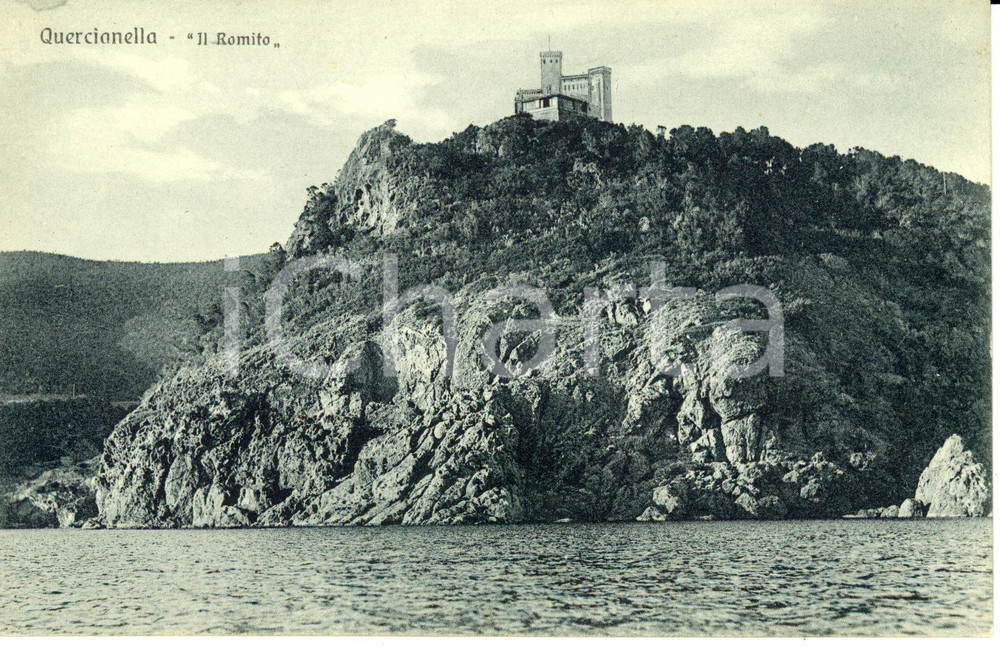 Cartolina originale da collezione 1920 ca LIVORNO Strapiombo del ROMITO frazione QUERCIANELLA Cartolina FP NV 1