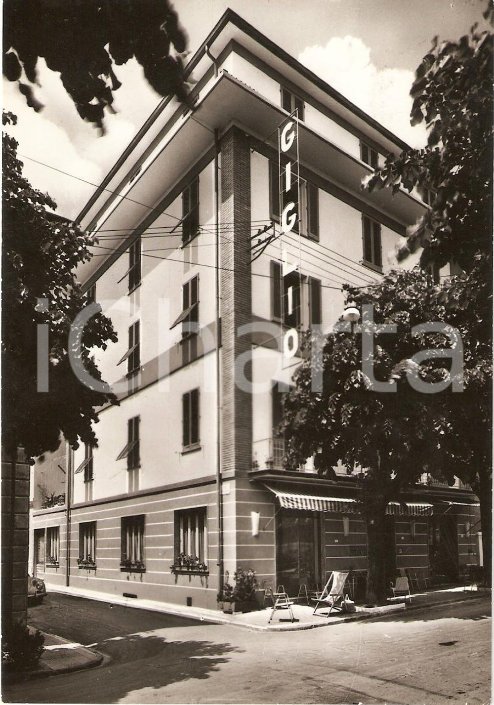 Cartolina originale da collezione 1963 MONTECATINI TERME PT Hotel Pensione GIGLIO Panorama Cartolina FG VG 1