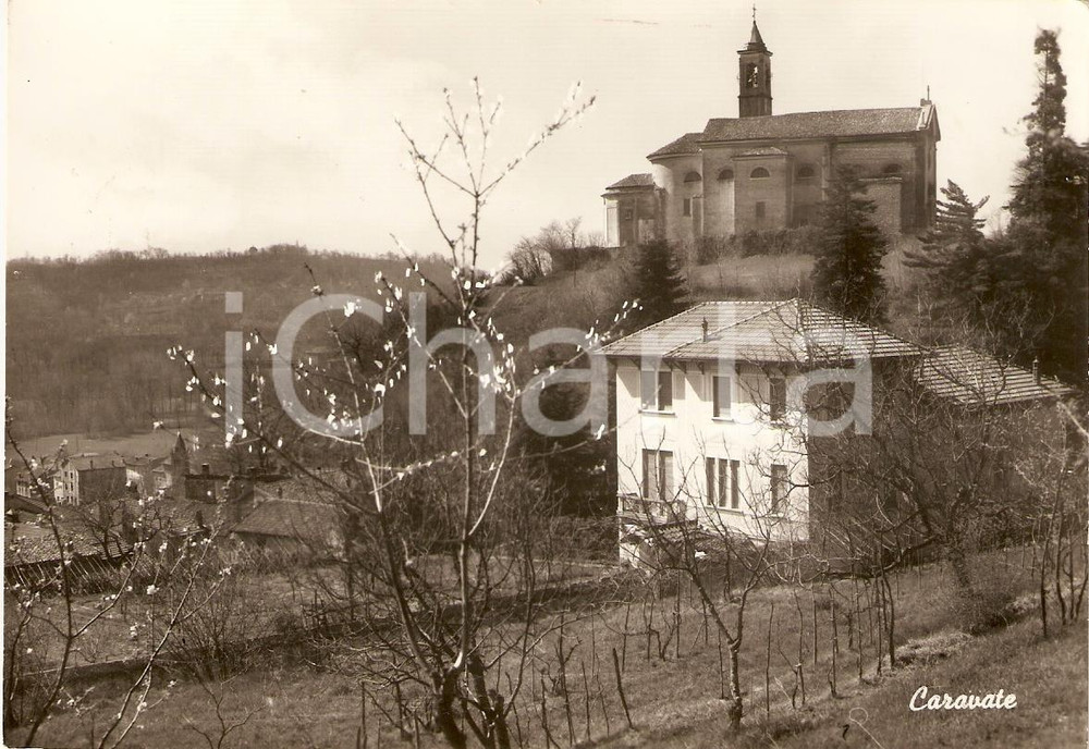 Cartolina originale da collezione 1965 ca CARAVATE VA Chiesa Santi GIOVANNI BATTISTA E MAURIZIO Cartolina FG NV 1