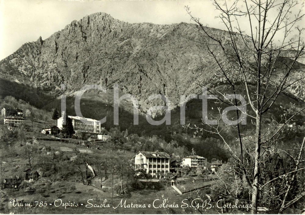 Cartolina originale da collezione 1966 VIU  TO Ospizio scuola materna SAN GIUSEPPE BENEDETTO COTTOLENGO FG VG 1