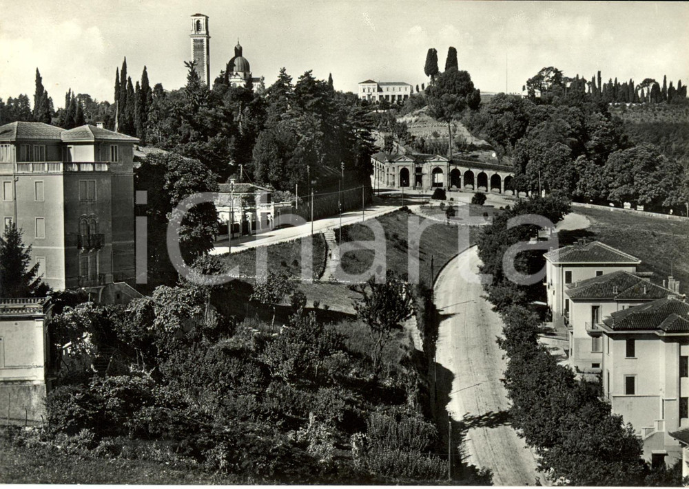 Cartolina originale da collezione 1955 ca VICENZA Panorama da viale Massimo D AZEGLIO Cartolina FG VG 1