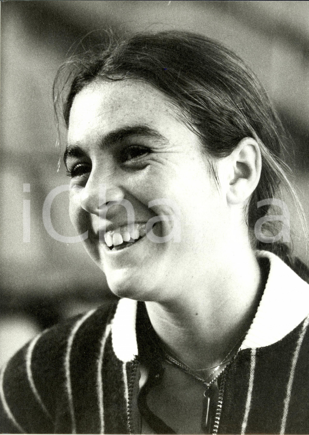 Fotografia d epoca originale 1985 ca TENNIS Sabina SIMMONDS ritratto primo piano Fotografia 23 x 30 cm 1