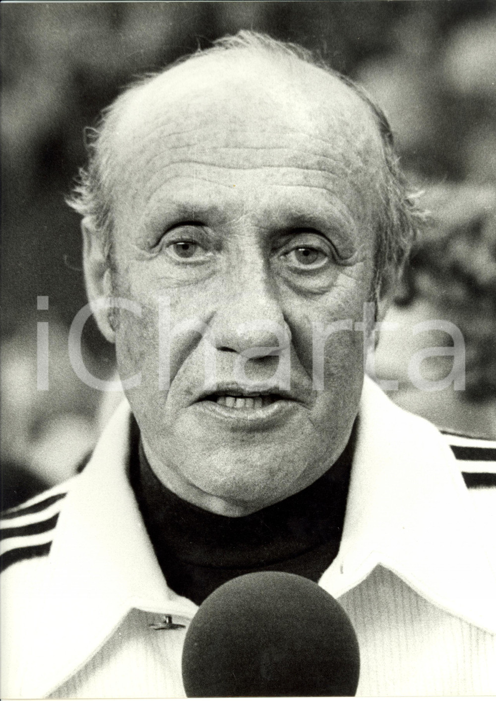 Fotografia d epoca originale 1978 ARGENTINA Mondiali CALCIO Helmut SCHON allenatore nazionale tedesca 23x30 1