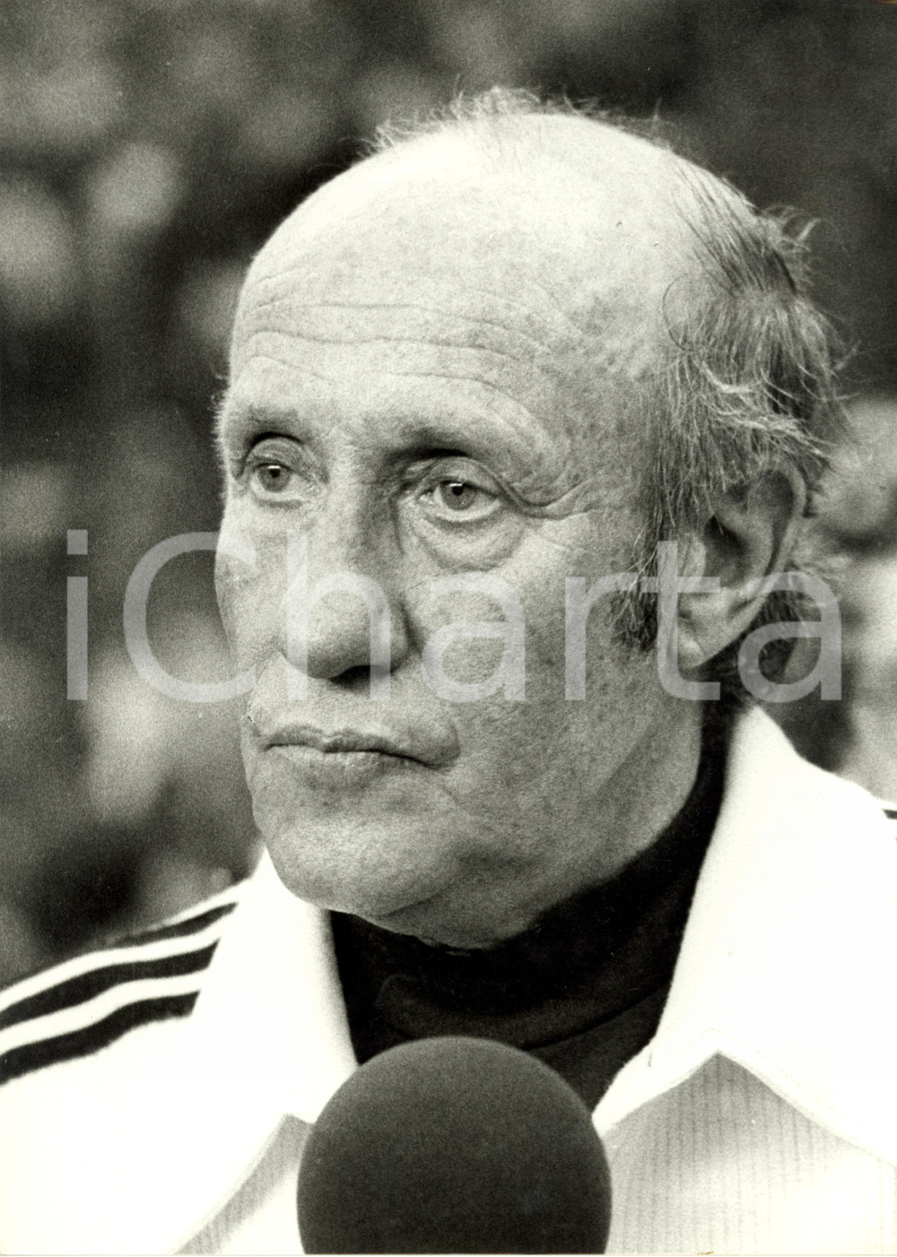 Fotografia d epoca originale 1978 ARGENTINA CALCIO Mondiali Helmut SCHON allenatore GERMANIA 23 x 30 cm 1
