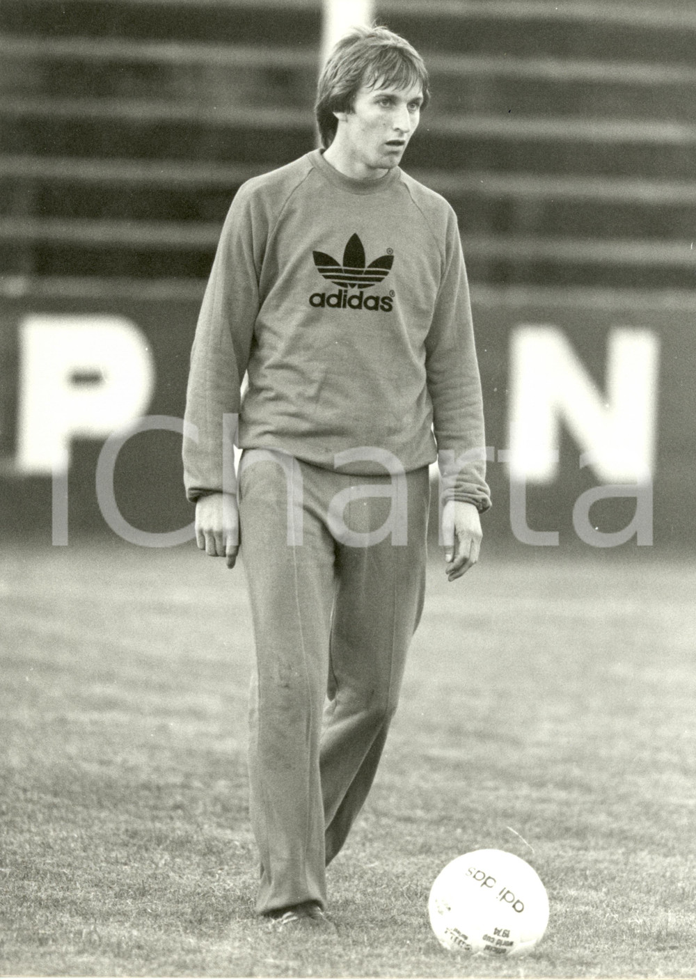 Fotografia d epoca originale 1980 ca CALCIO Nazionale UNGHERIA Andras TOROCSIK ADIDAS Fotografia 24 x 30 cm 1