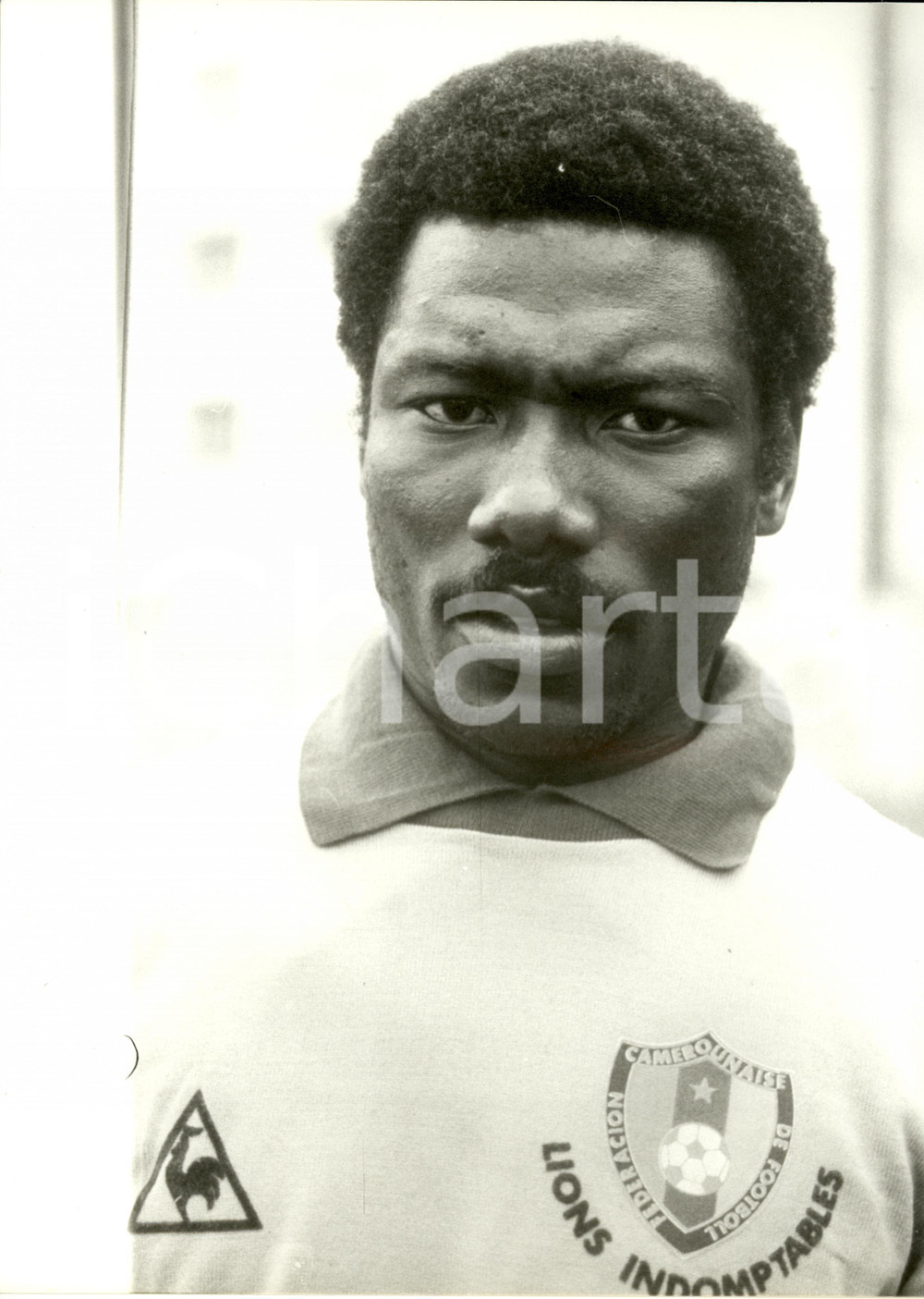 Fotografia d epoca originale 1982 SPAGNA Mondiali CALCIO Thomas N KONO portiere CAMERUN  Foto 24 x 30 cm 1