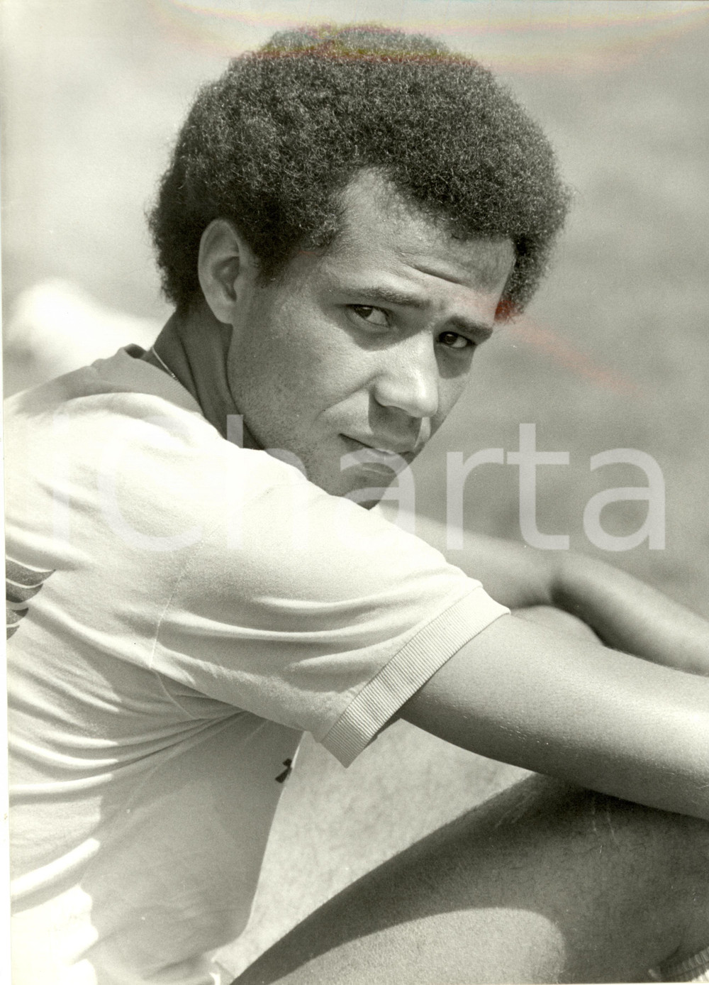Fotografia d epoca originale 1982 SPAGNA Mondiali CALCIO Luiz Carlos Ferreira LUIZINHO BRASILE 24 x 30 cm 1