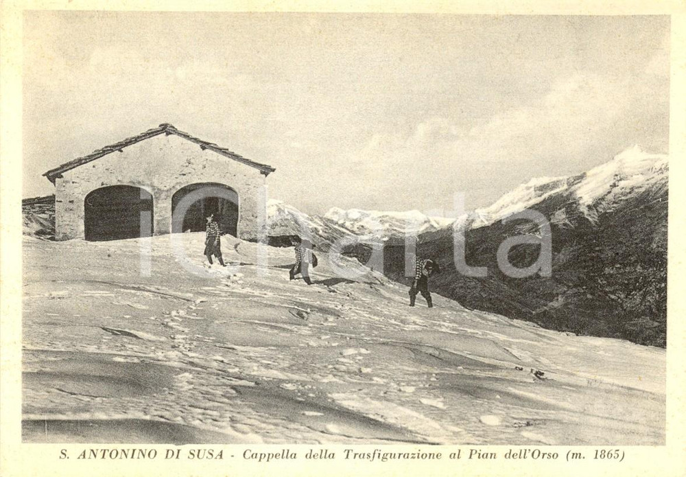 Cartolina originale da collezione 1930 ca SANT ANTONINO DI SUSA TO Cappella Trasfigurazione a PIAN DELL ORSO FG 1