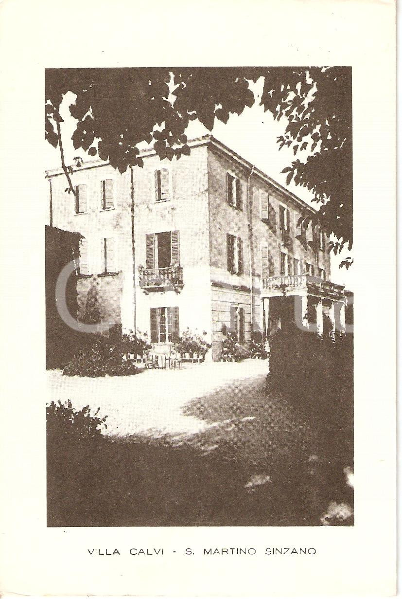 Cartolina originale da collezione 1980 ca COLLECCHIO PR Villa CALVI a SAN MARTINO SINZANO Cartolina FG VG 1