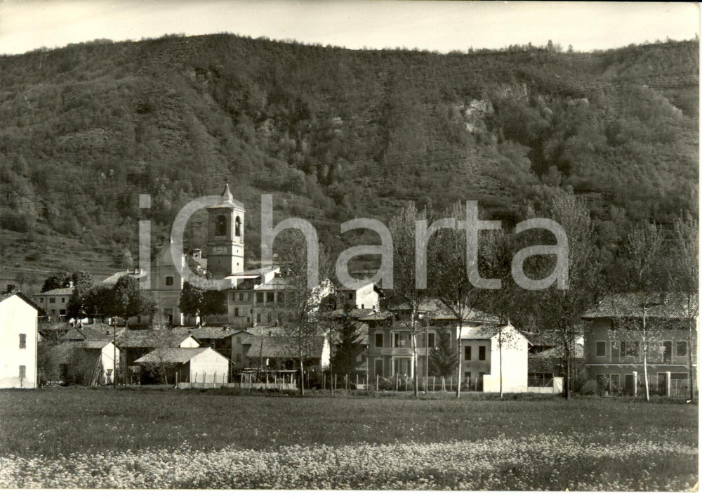 Cartolina originale da collezione 1969 IVREA TO Palazzo CANAVESE con sfondo della SERRA Cartolina postale FG VG 1