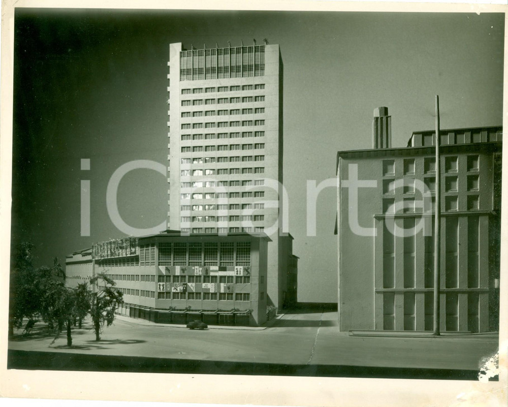 Fotografia d epoca originale 1949 MILANO Plastico del CENTRO SVIZZERO Fotografia coeva DANNEGGIATA 1