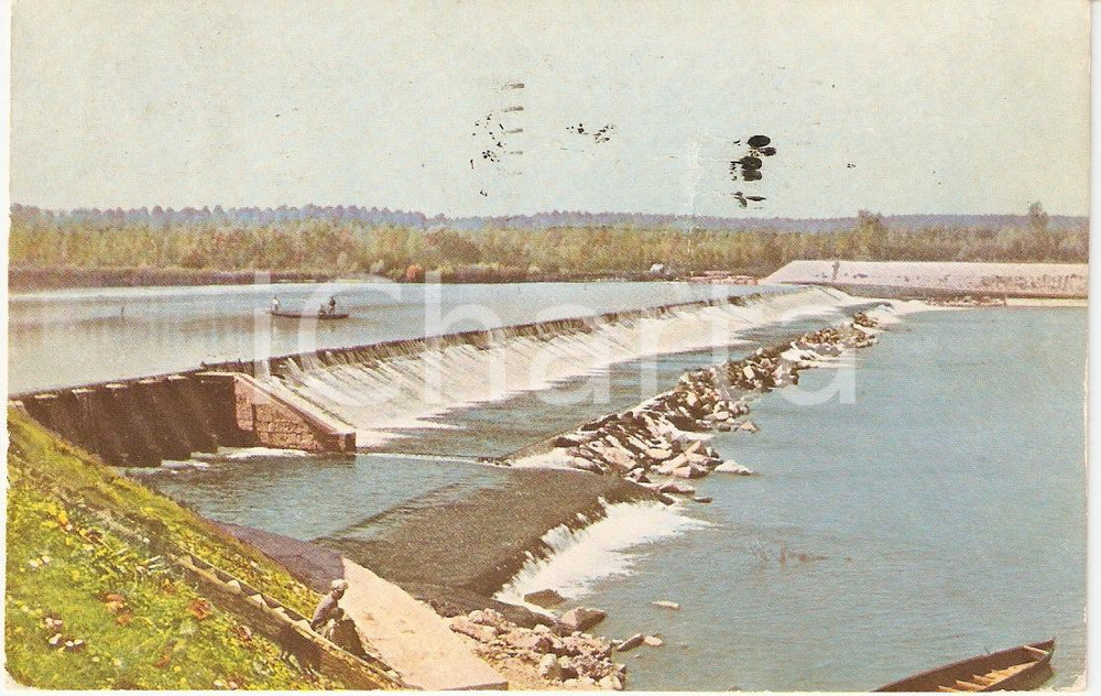 Cartolina originale da collezione 1939 CASALE MONFERRATO AL Canale LANZA Diga Po Beni Regio Demanio Cartolina 1