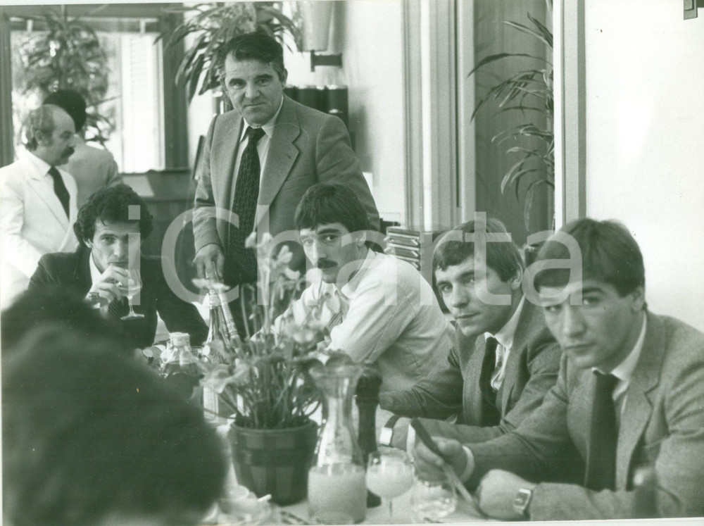 Fotografia d epoca originale 1980 ca TORINO Calcio JUGOSLAVIA Miljan MILJANIC Milos HRSTIC Mihailo PETROVIC 1