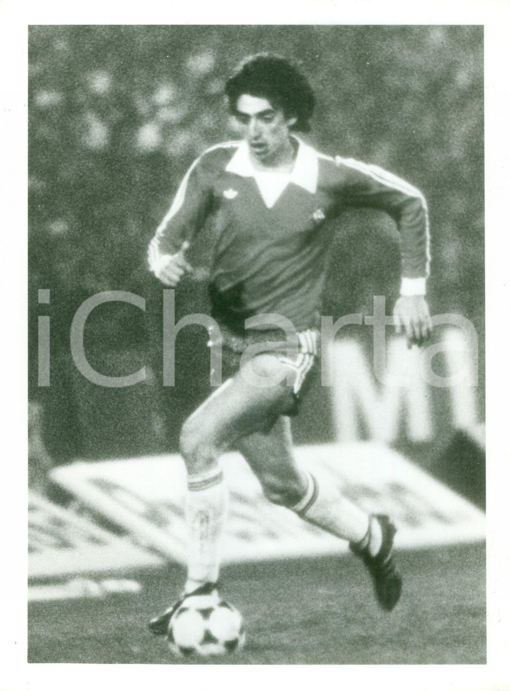 Fotografia d epoca originale 1980 ca CILE CALCIO Il difensore Lizardo GARRIDO Fotografia 1