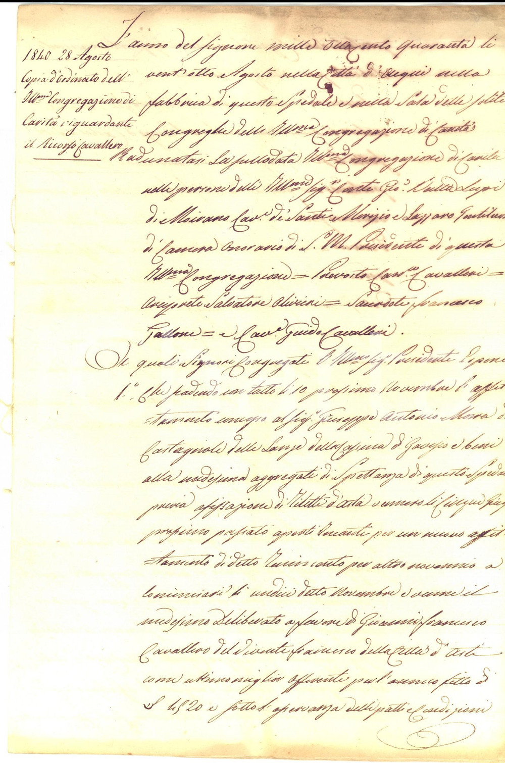 Documento originale, autentico 1840 ACQUI TERME AL Ricorso Giacomo Francesco CAVALLERO per affitto di cascina 1
