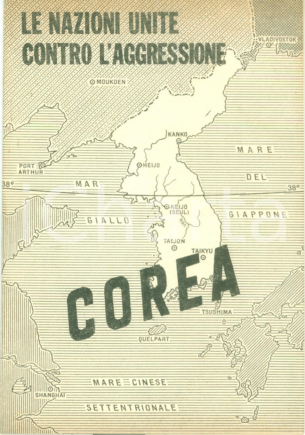 Libro, pubblicazione d epoca 1950 GUERRA DI COREA Nazioni Unite contro l aggressione COREA DEL SUD 1