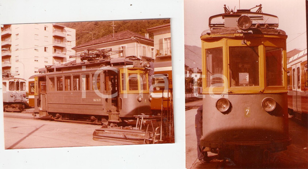 Fotografia d epoca originale 1970 ca SVIZZERA Ferrovie Autolinee Regionali Ticinesi FART Treno 7 LOTTO 2 Foto 1