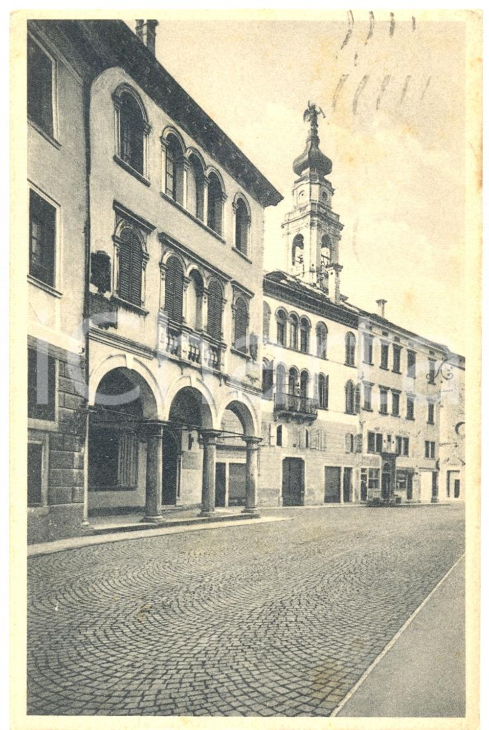 Cartolina originale da collezione 1938 BELLUNO Museo Civico in Piazza DUOMO Cartolina postale FP VG 1
