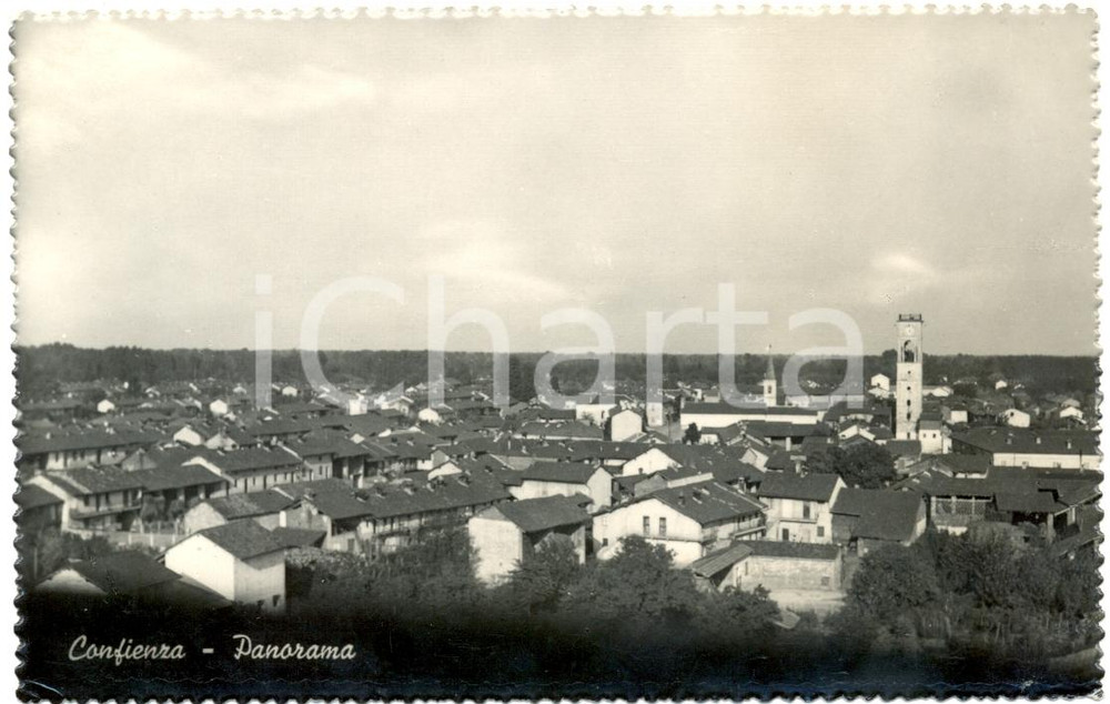 Cartolina originale da collezione 1964 CONFIENZA PV Veduta panoramica Cartolina postale FP VG 1