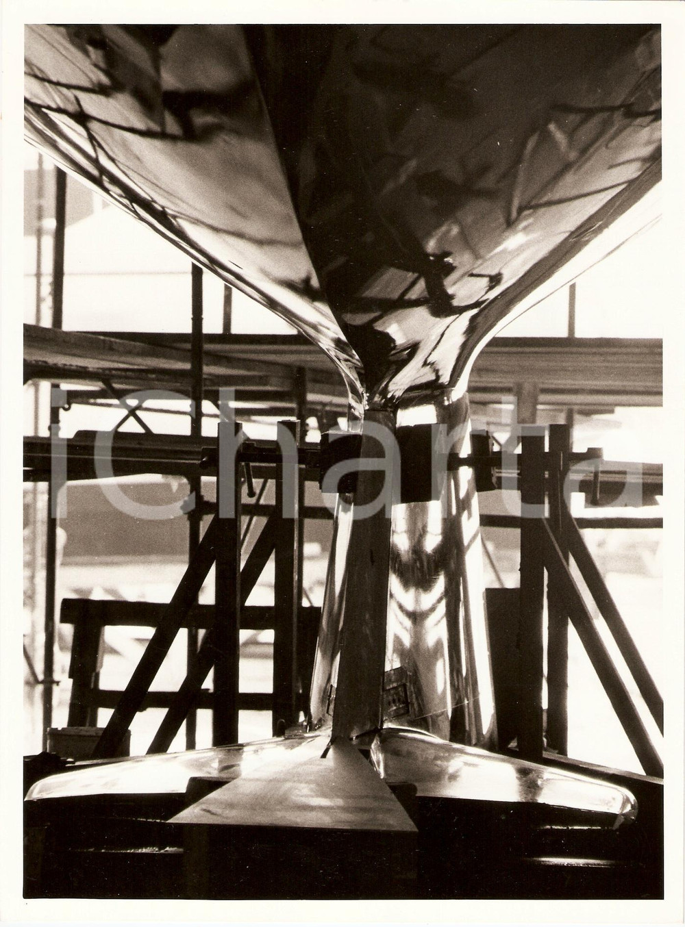 Fotografia d epoca originale 1985 ca VARAZZE Cantieri BAGLIETTO Chiglia ITALIA Yacht club italiano Foto 1