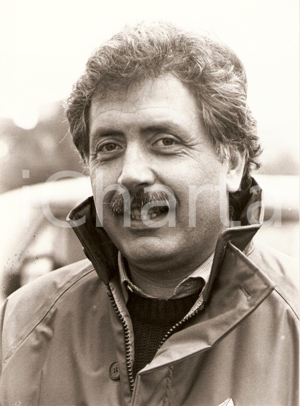 Fotografia d epoca originale 1985 VENEZIA Varo AZZURRA II Flavio SCALA Ritratto SAILING REGATTA Fotografia 1