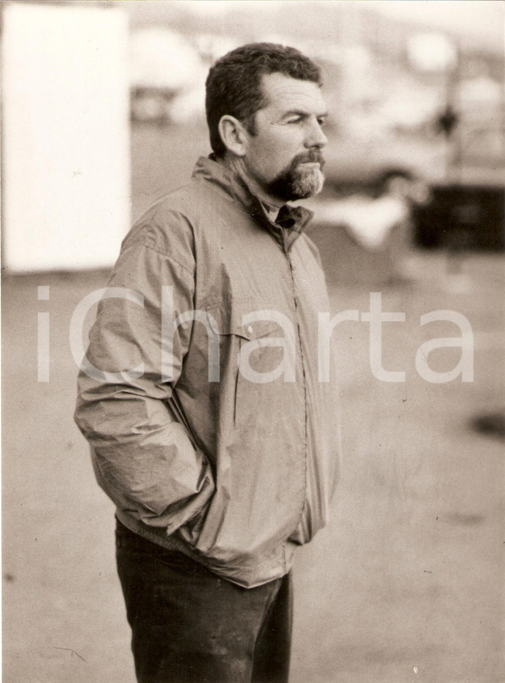 Fotografia d epoca originale 1985 VENEZIA Varo AZZURRA II Skipper Cino RICCI Ritratto SAILING REGATTA Foto 1