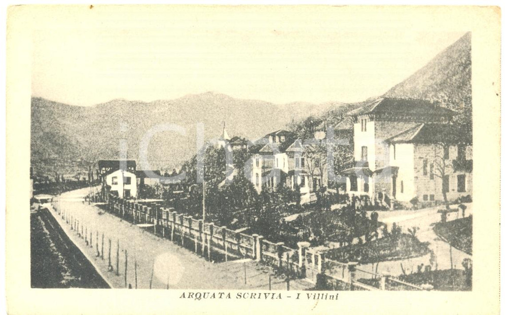 Cartolina originale da collezione 1930 ca ARQUATA SCRIVIA AL La zona dei villini Cartolina postale FP NV 1