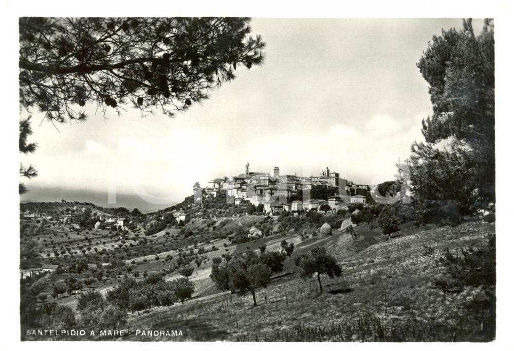 Cartolina originale da collezione 1955 ca SANT ELPIDIO A MARE FM Veduta panoramica Cartolina FG NV 1