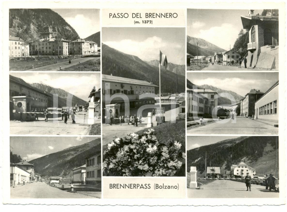Cartolina originale da collezione 1949 PASSO DEL BRENNERO BZ Vedutine Confine di Stato Cartolina postale FG VG 1