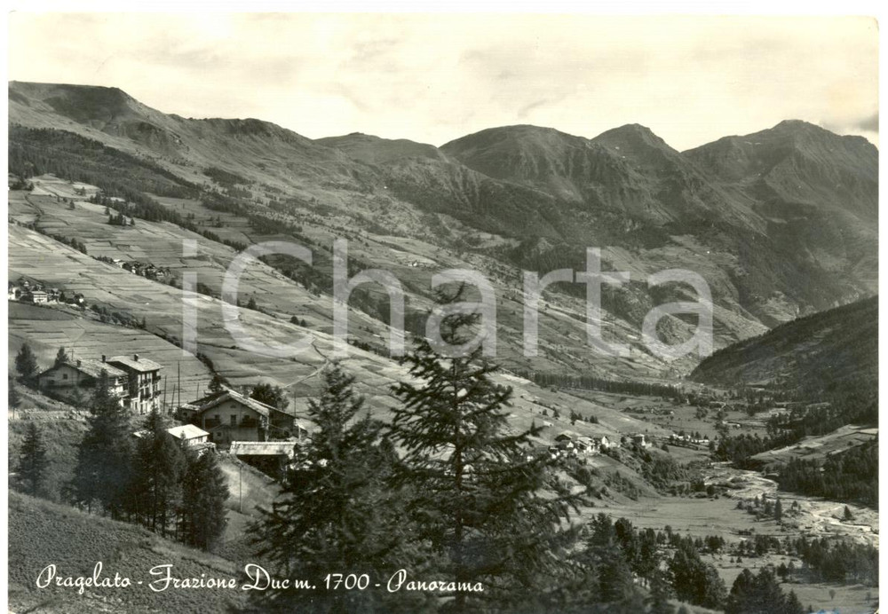 Cartolina originale da collezione 1958 PRAGELATO TO Vallata frazione DUC Cartolina postale FG VG 1