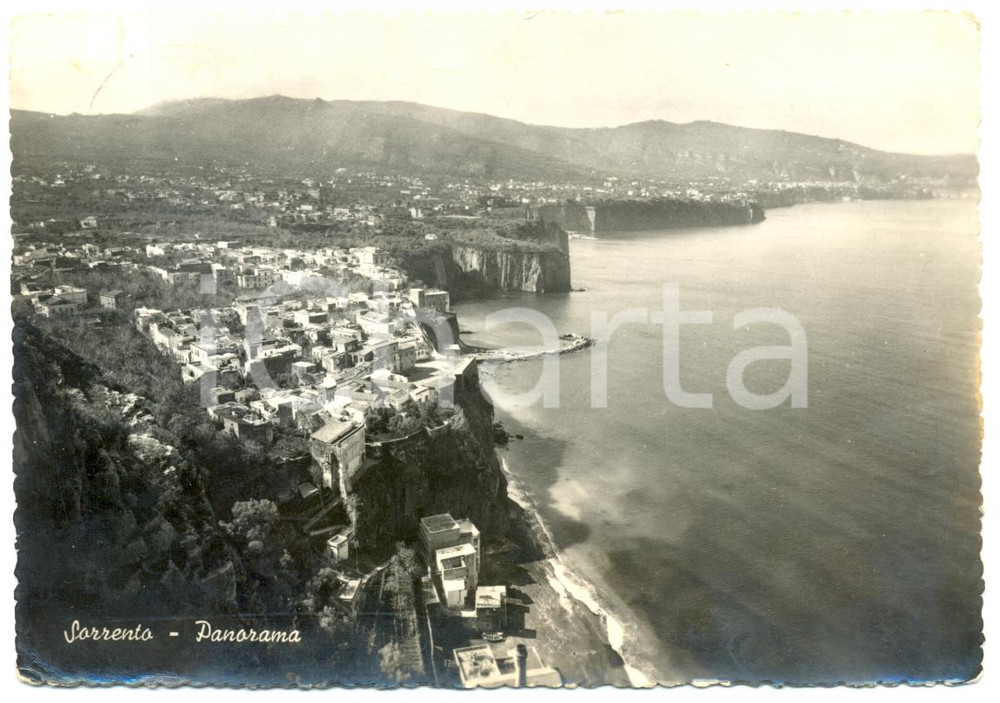 Cartolina originale da collezione 1952 SORRENTO NA Panoramica della costiera Cartolina postale FG VG 1