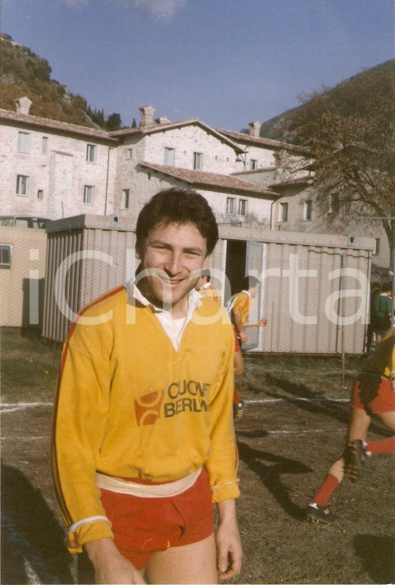 Fotografia d epoca originale 1990 ca PESARO Calcio Cucine BERLONI Marco BATTISTONI Ritratto Fotografia 1