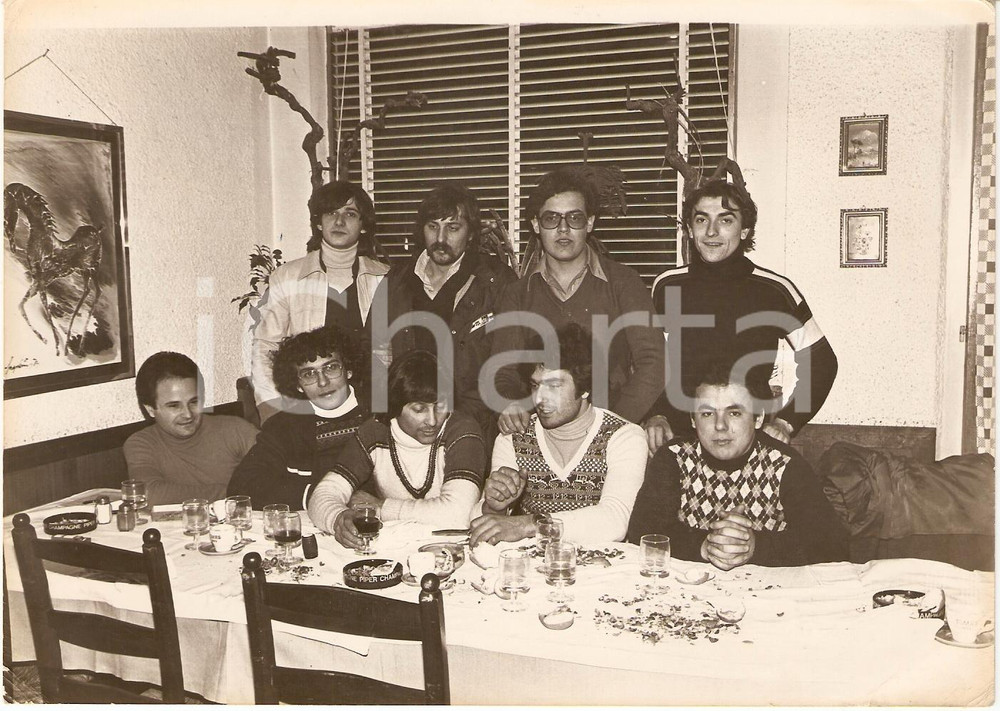 Fotografia d epoca originale 1980 ca PESARO Motociclismo Eugenio LAZZARINI Vittorio LAPI Luigi SBROCCA Foto 1