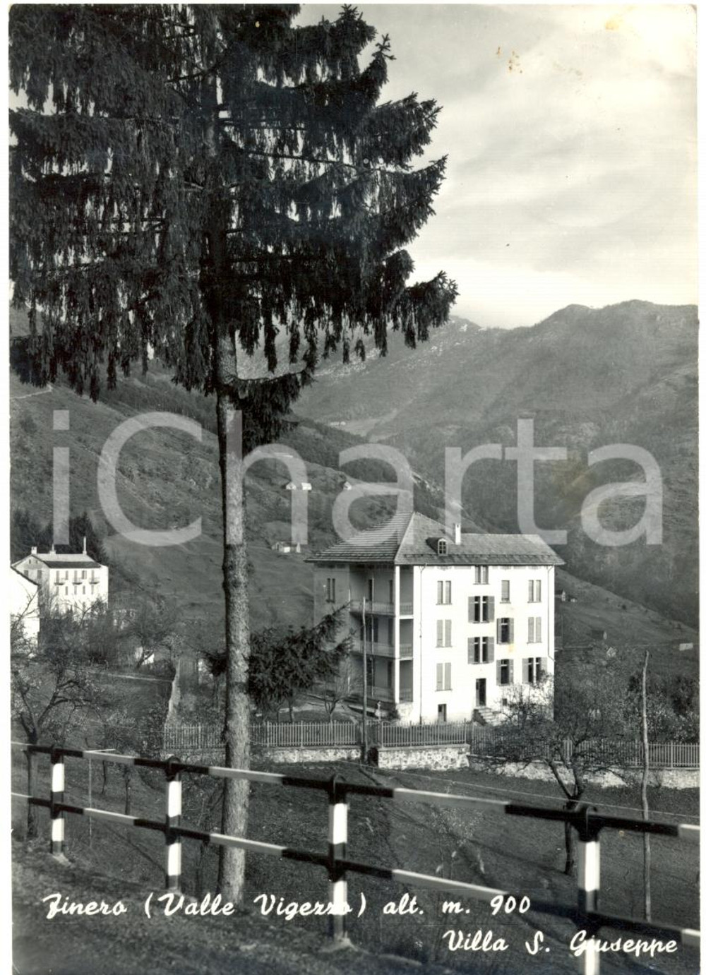 Cartolina originale da collezione 1964 MALESCO VB frazione FINERO Villa SAN GIUSEPPE VAL VIGEZZO Cartolina FG VG 1