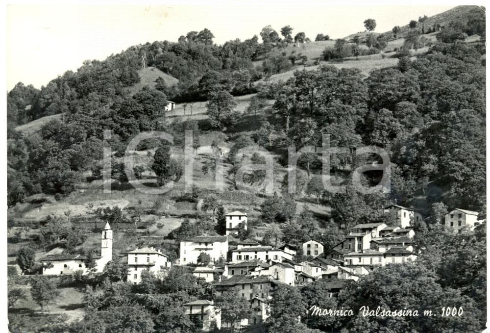 Cartolina originale da collezione 1960 VENDROGNO LC Panorama di MORNICO in VALSASSINA Cartolina FG VG 1