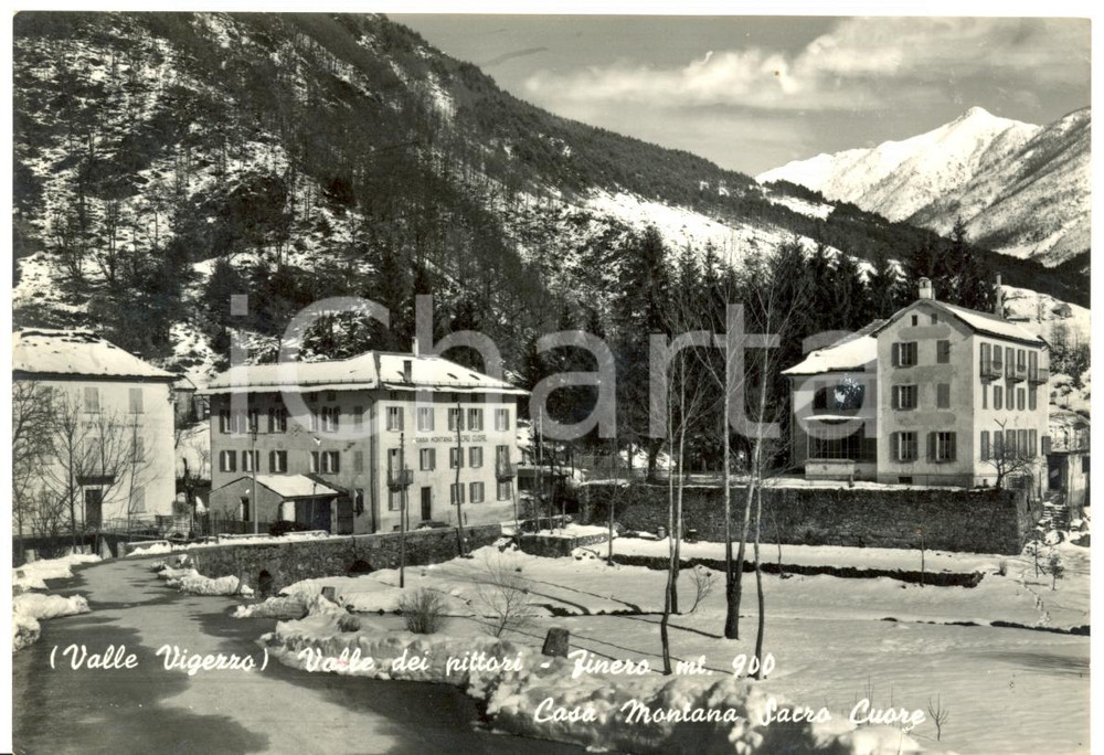 Cartolina originale da collezione 1964 MALESCO VB Casa Montana SACRO CUORE a FINERO Valle VIGEZZO Cartolina FG 1