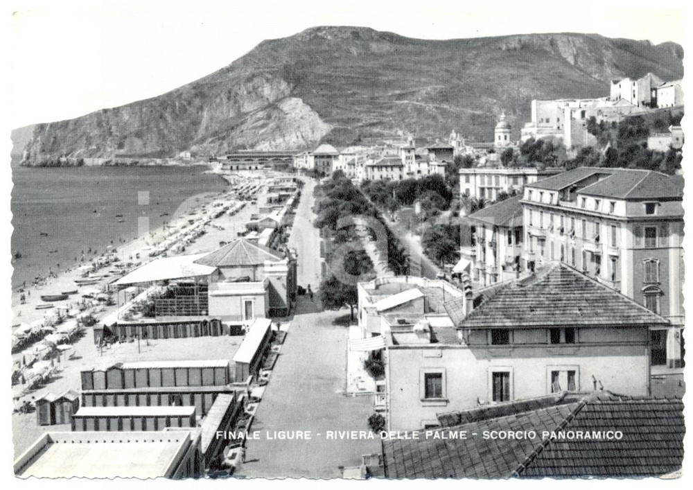 Cartolina originale da collezione 1951 FINALE LIGURE SV Scorcio panoramico RIVIERA DELLE PALME Cartolina FG VG 1