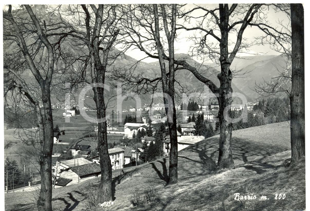 Cartolina originale da collezione 1960 BARZIO LC Veduta panoramica Cartolina postale FG VG 1