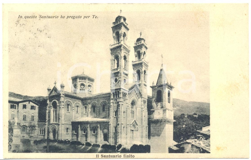 Cartolina originale da collezione 1926 GIAVENO TO Santuario della MADONNA di LOURDES a SELVAGGIO Cartolina FP VG 1