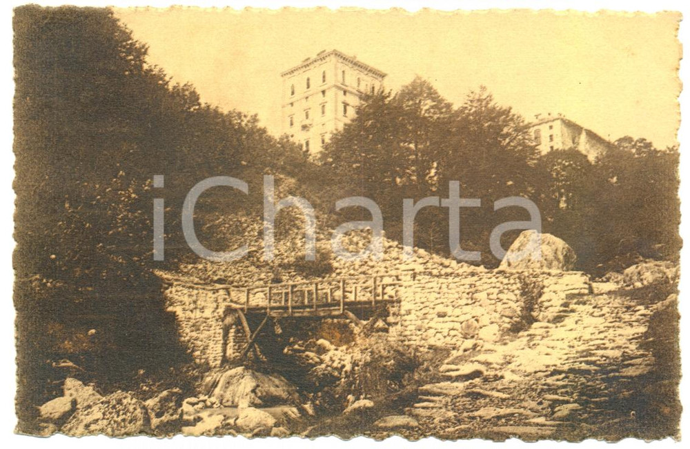 Cartolina originale da collezione 1913 OROPA BI Strada per ANDORNO con veduta dell ospizio Cartolina FP VG 1