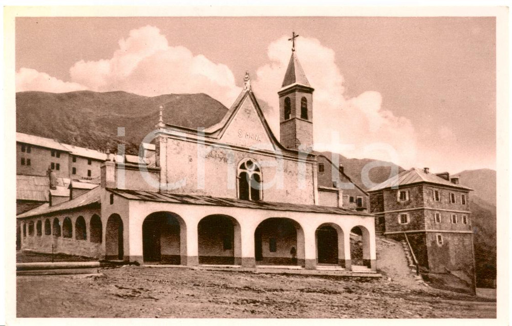 Cartolina originale da collezione 1951 VINADIO CN Veduta del SANTUARIO DI SANT ANNA Cartolina FP VG 1