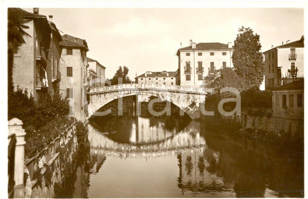 Cartolina originale da collezione 1935 VICENZA Veduta con ponte SAN MICHELE Cartolina postale FP NV 1